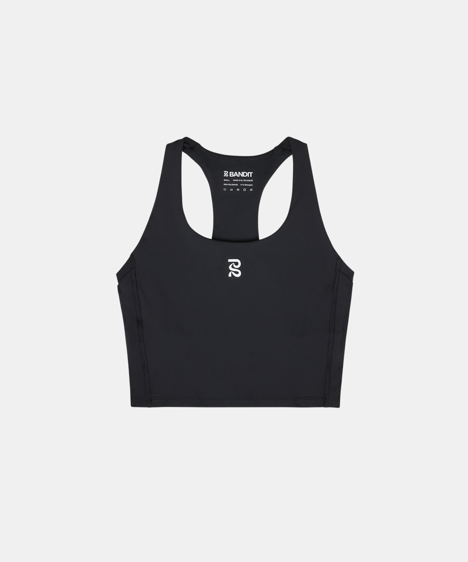 Bandit Stamina Scoop Neck Race Crop Black 1St Gen