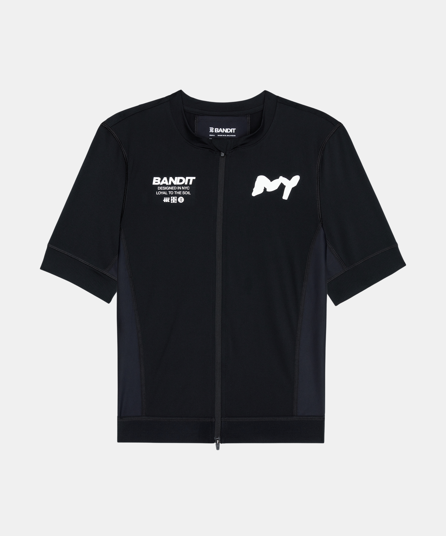 Bandit Ares Two Way Zip Performance Tee Black