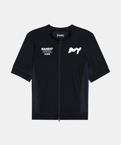 Bandit Ares Two Way Zip Performance Tee Black