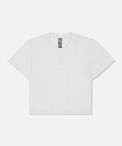 Bandit Womens Mercury Seamless Crop Tee White