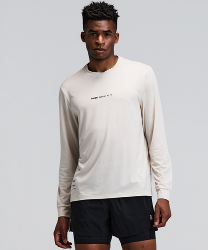 Bandit Micromesh Long Sleeve Performance Tee Unisex Champagne