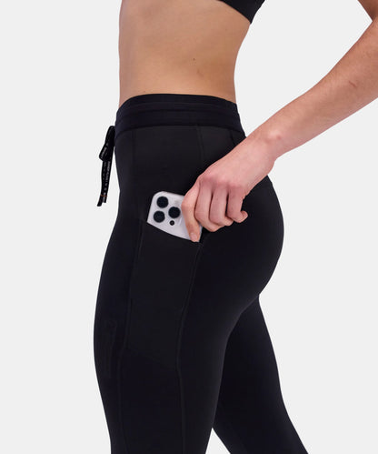 Bandit Womens Brushed Stamina Leggings Black