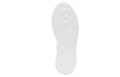 Alexander McQueen Oversized White Silver Croco (Women's)