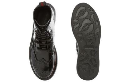 Alexander McQueen Hybrid Lace Up Boot Black (Women's)