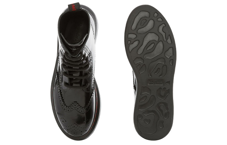 Alexander McQueen Hybrid Lace Up Boot Black (Women's)