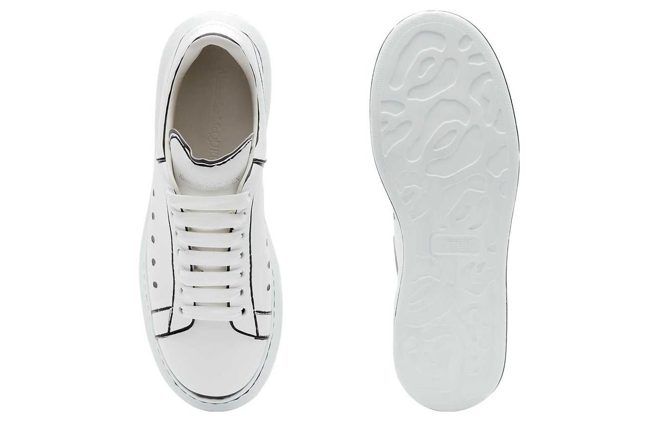 Alexander McQueen Oversized White Black Outline