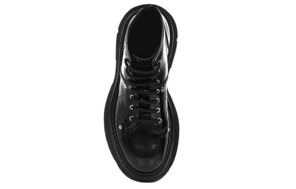 Alexander Mcqueen Leather Ankle Boot Black (Women's)