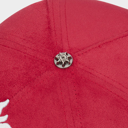 Godspeed Insignia Leather / Suede Hat (Red / Black)