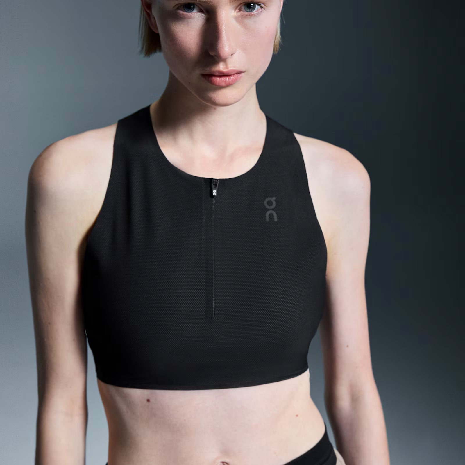 On Race Crop Black (Women'S)