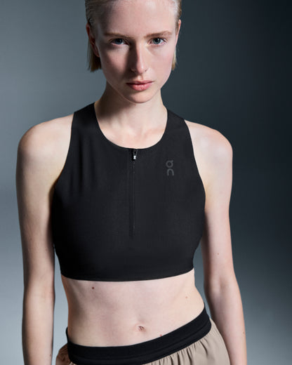 On Race Crop Black (Women's)