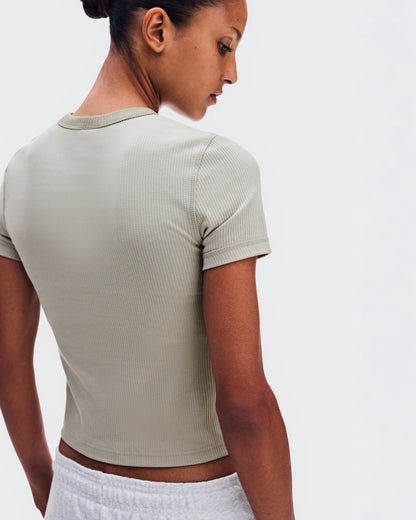 On All-Day Ribbed T-Shirt Brume (Women'S)