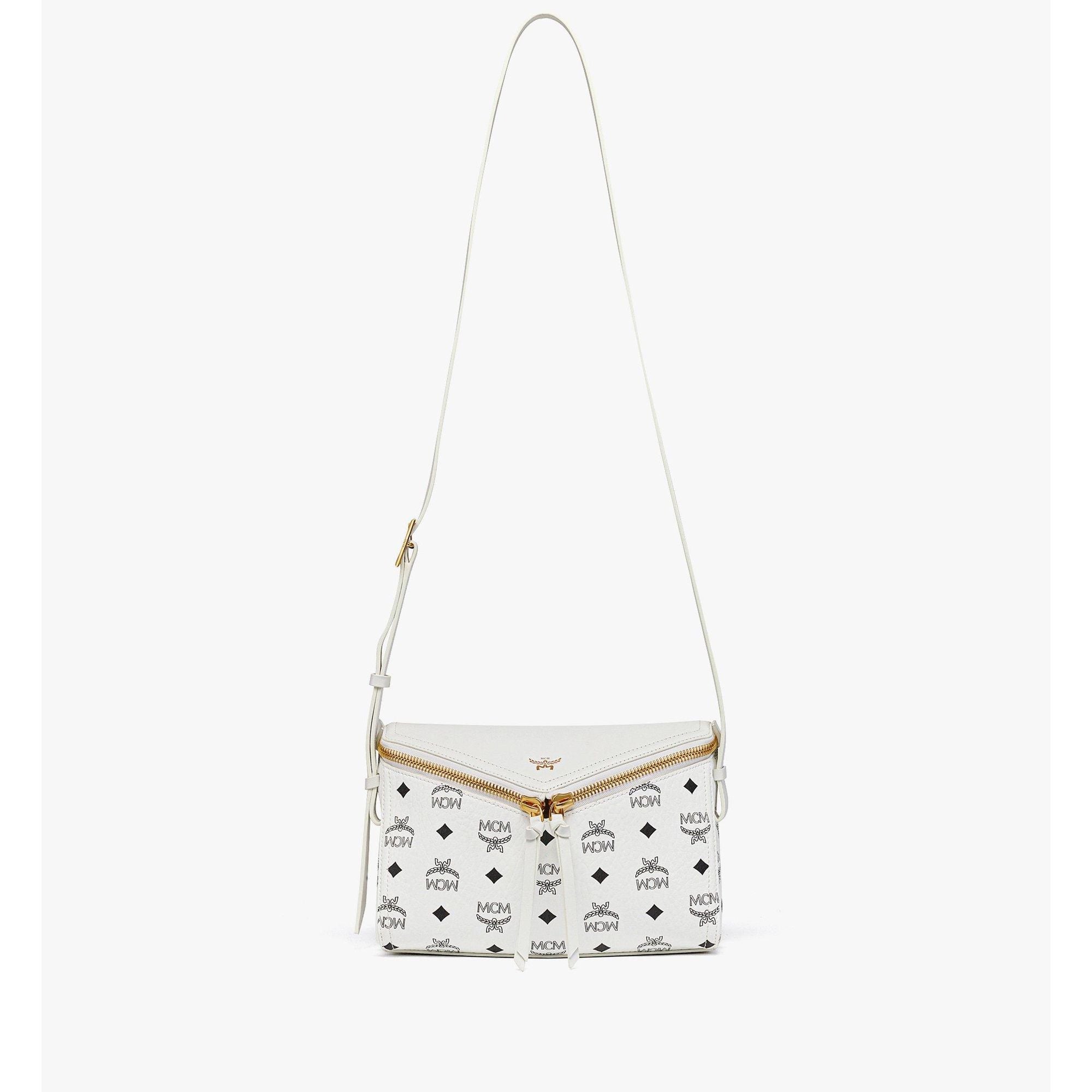 MCM Diamant 3d Shoulder Bag In Visetos Leather Mix