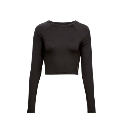 On Studio Long-T Crop Black (Women'S)