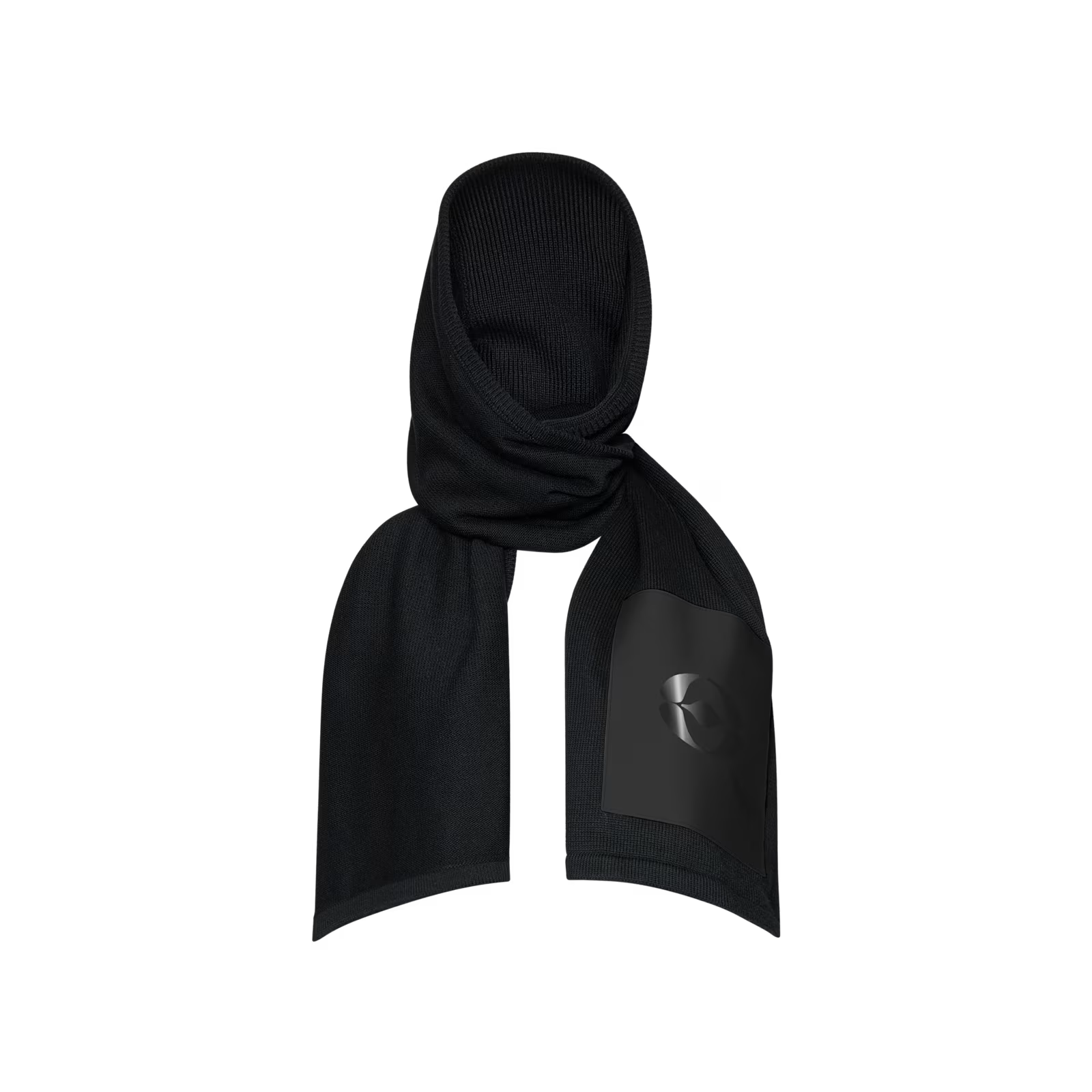 On Hooded Scarf Fka Black