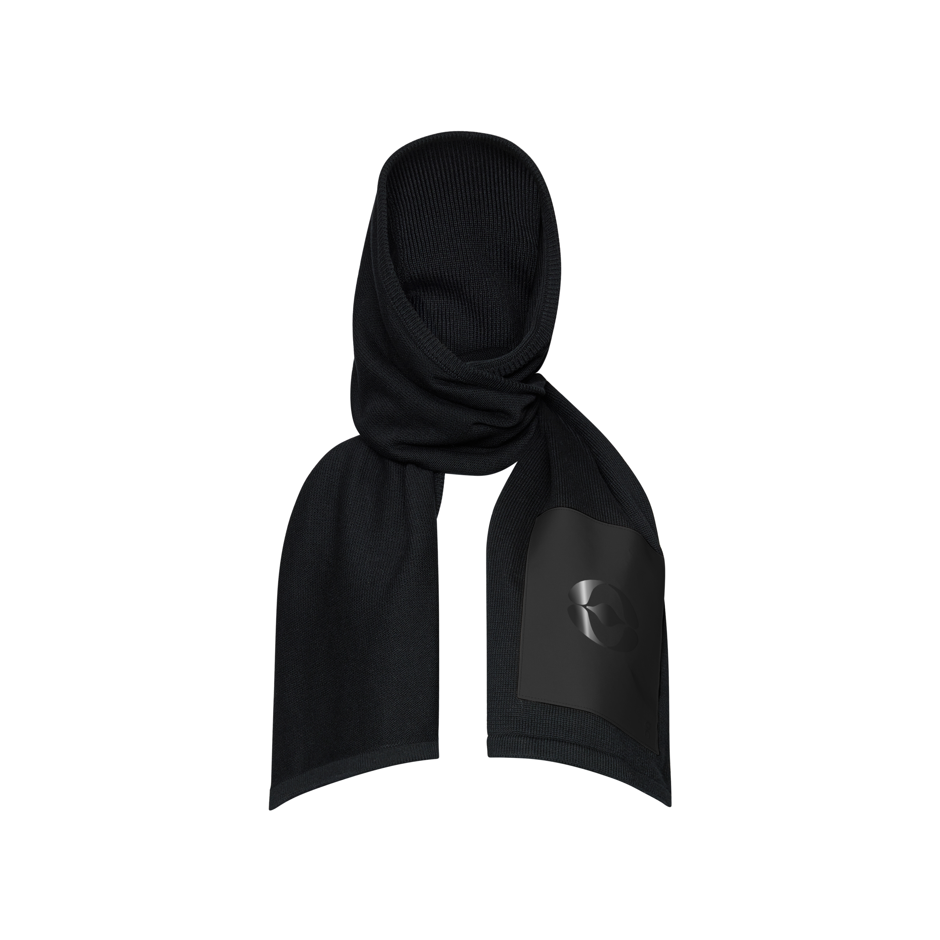 On Hooded Scarf Fka Black