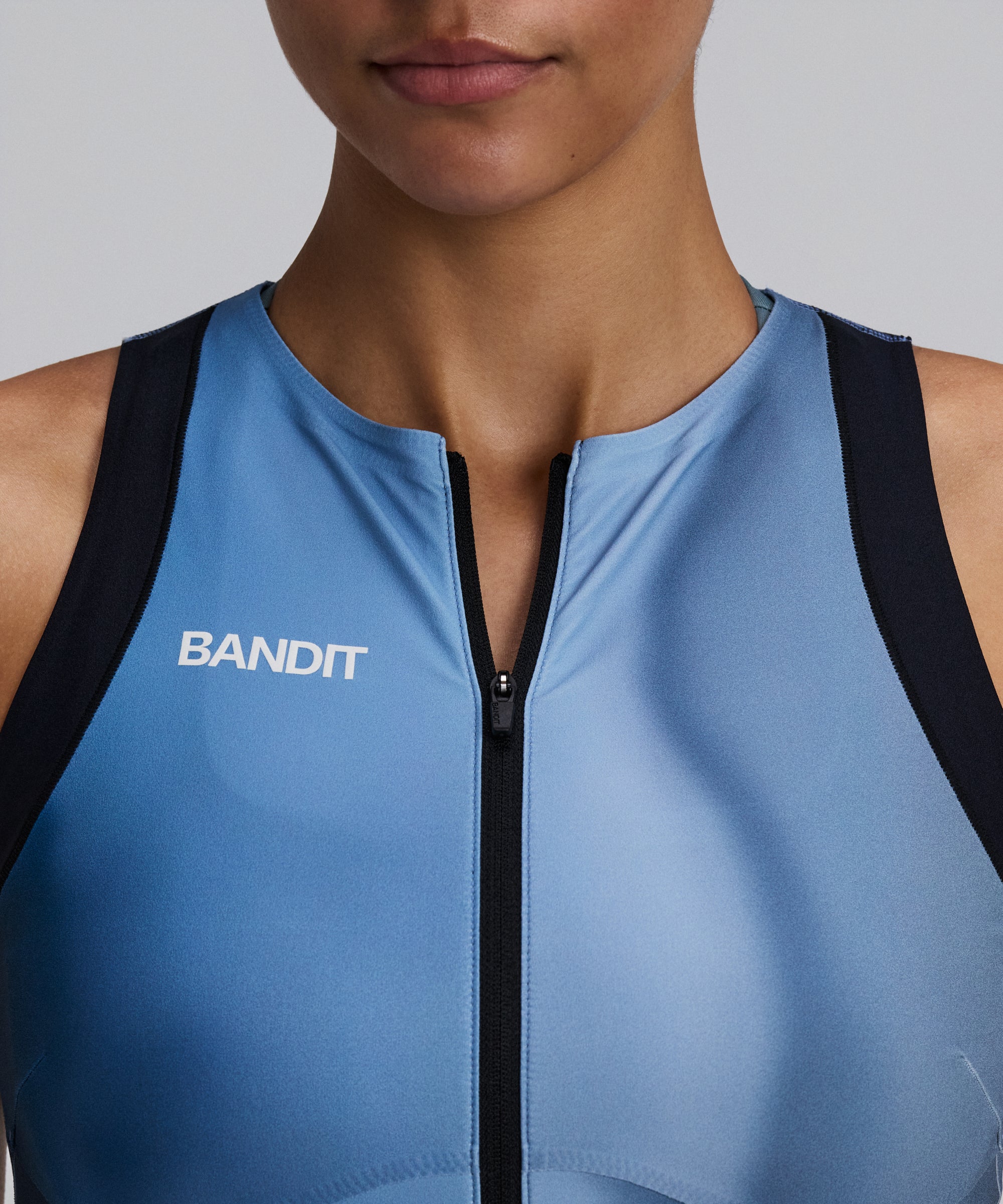 Bandit Womens Adapto Distance Race Top Salt Stain Ink Blue