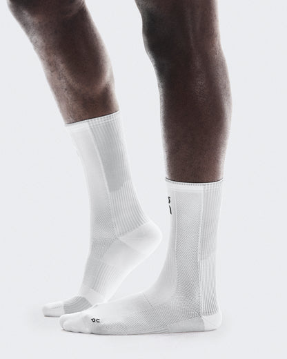 On Performance Run Sock High White | Glacier