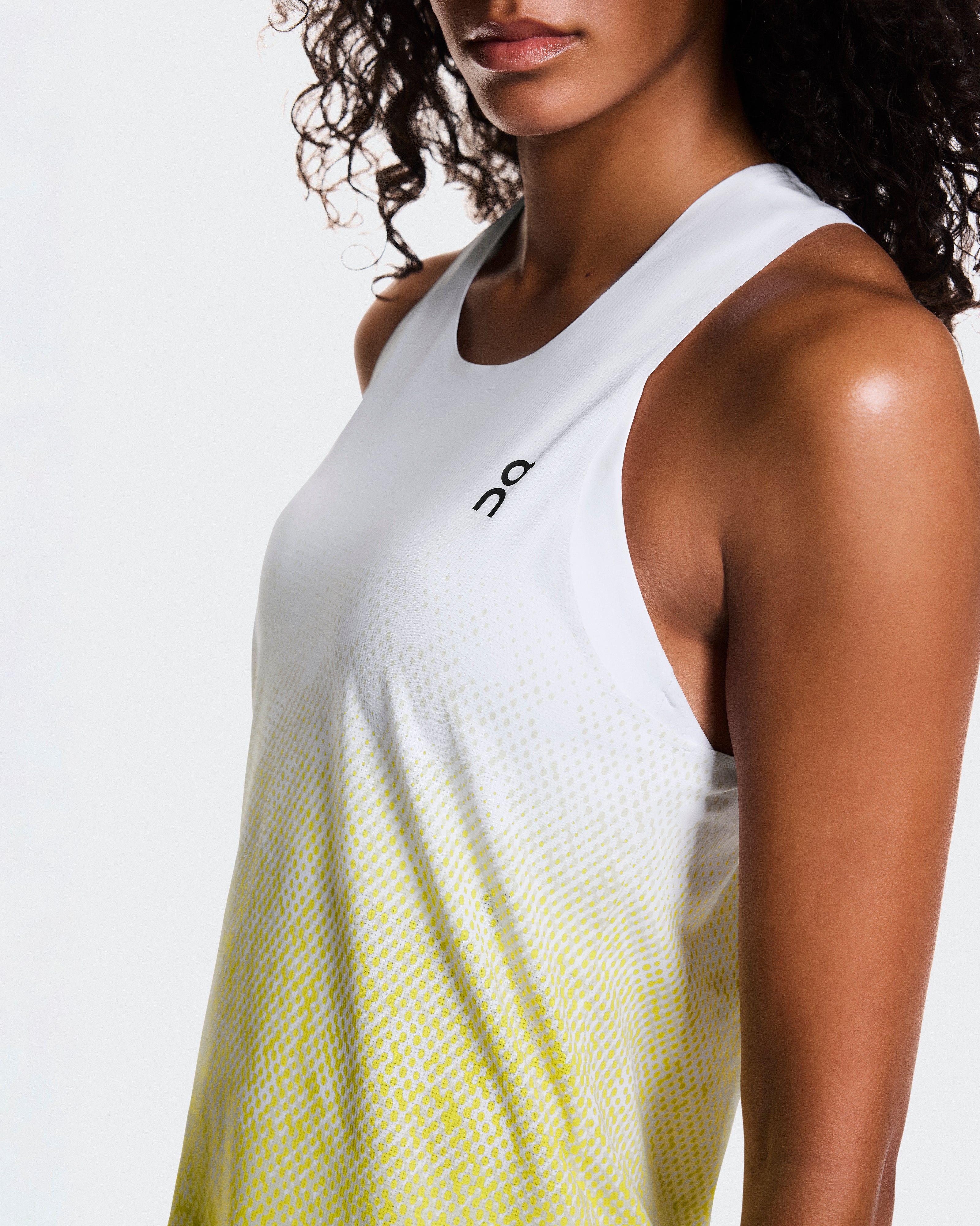 On Zero Singlet White | Lime (Women'S)