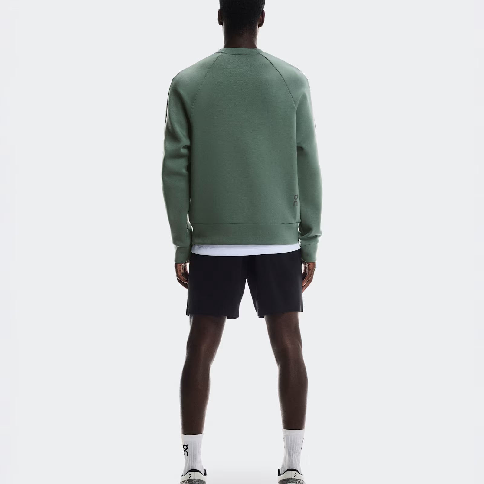 On Focus Tech Crew Olive
