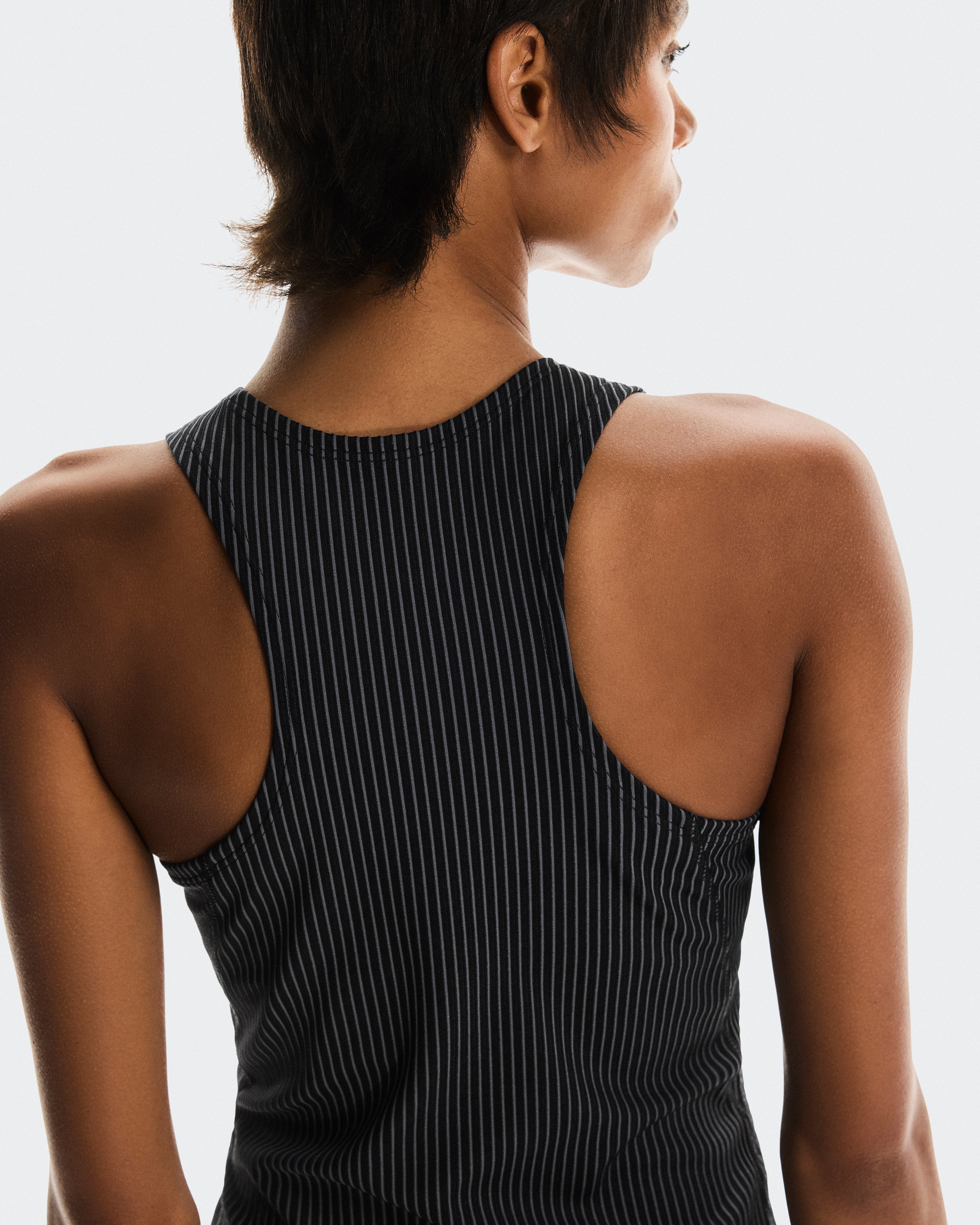 On All-Day Ribbed Dress Black | Rock (Women's)