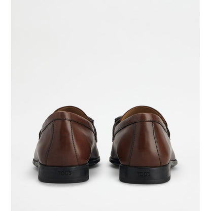 Tods Loafers In Leather Brown Mens