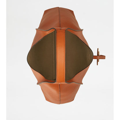 Tods T Timeless Hobo Bag In Leather Large Orange