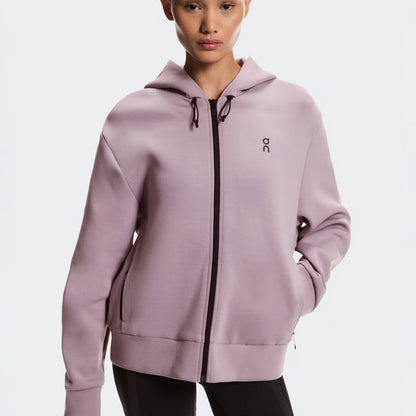 On Focus Tech Zip Hoodie Heron (Women'S)