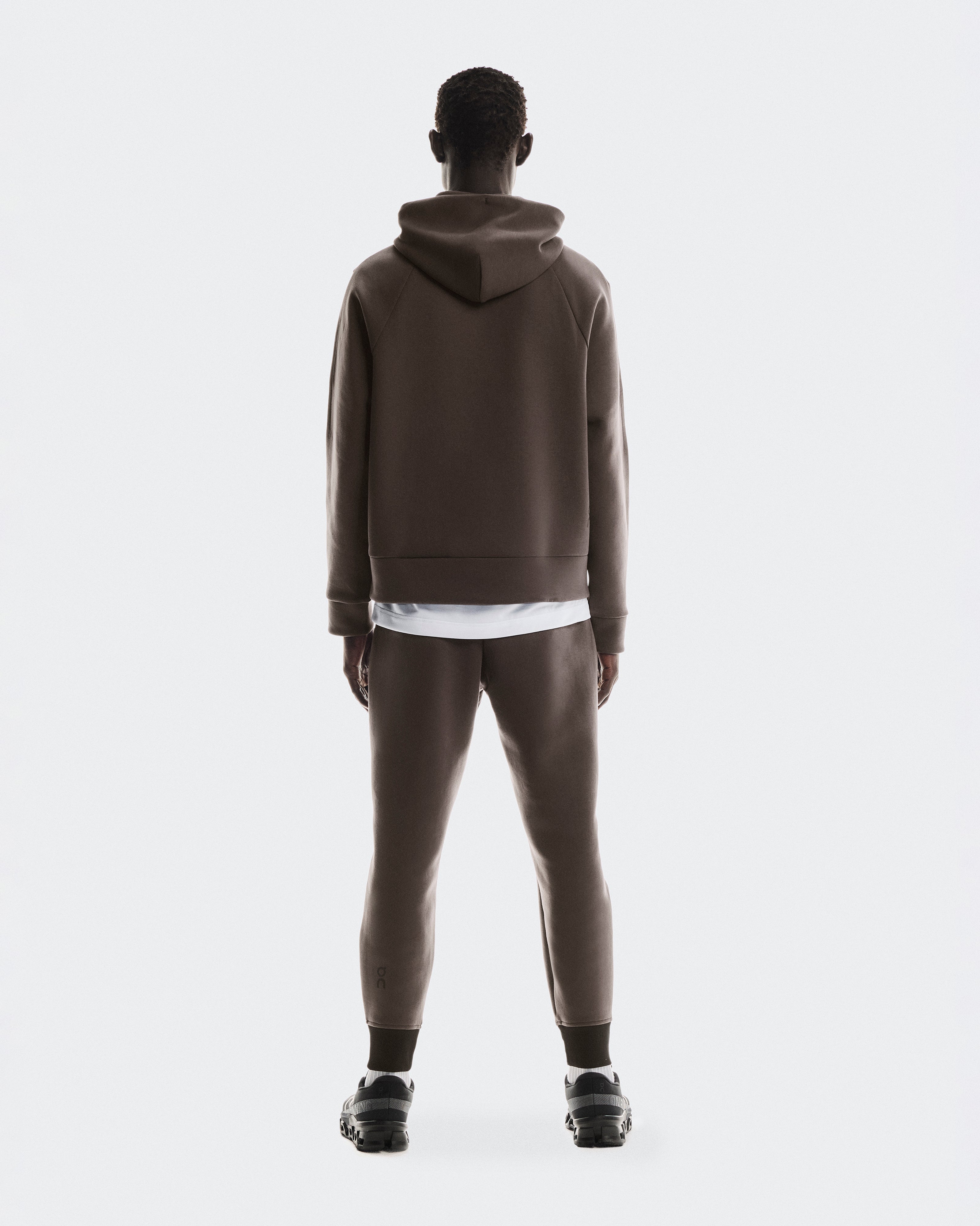 On Focus Tech Hoodie Pebble
