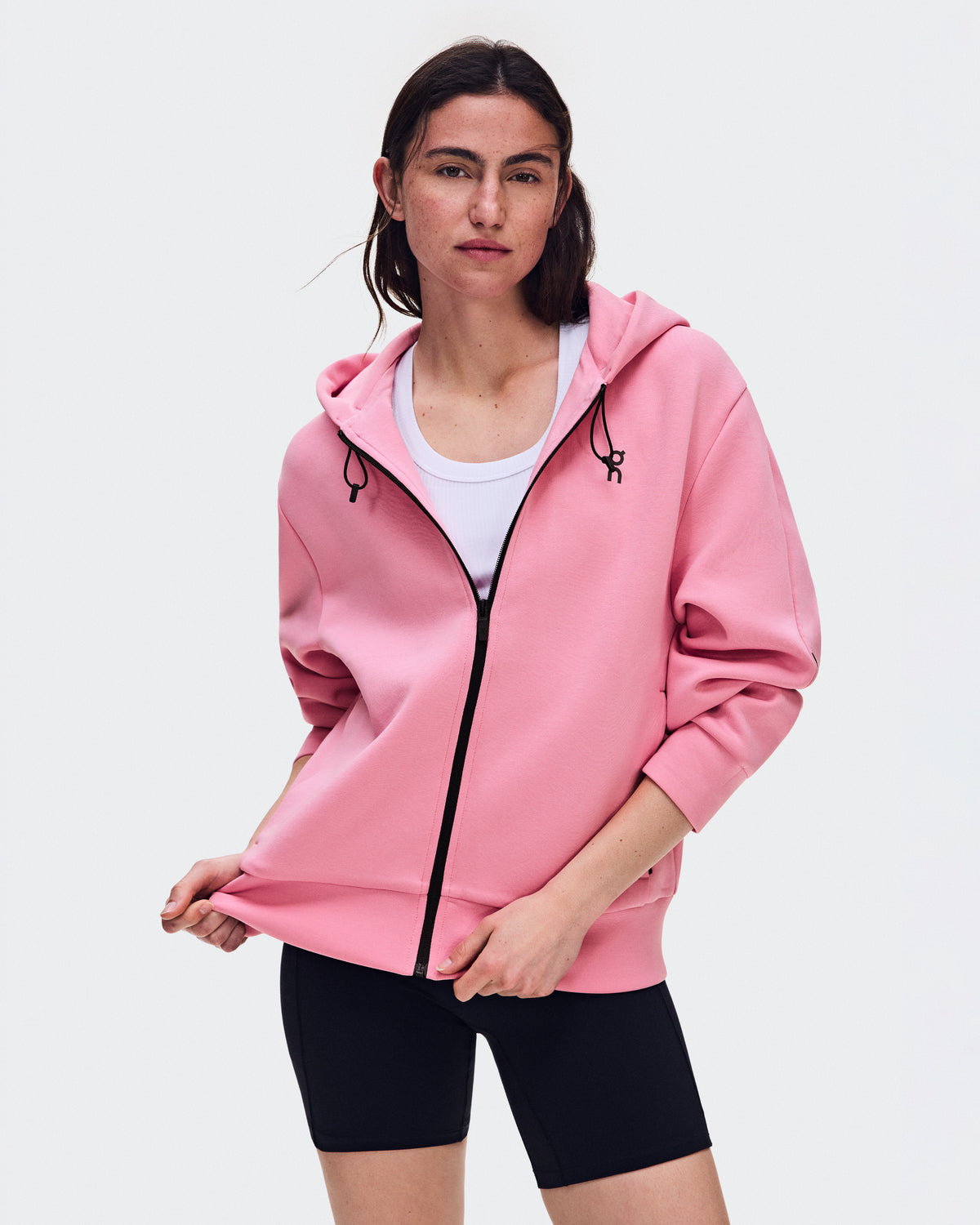On Focus Tech Zip Hoodie Magnolia (Women'S)