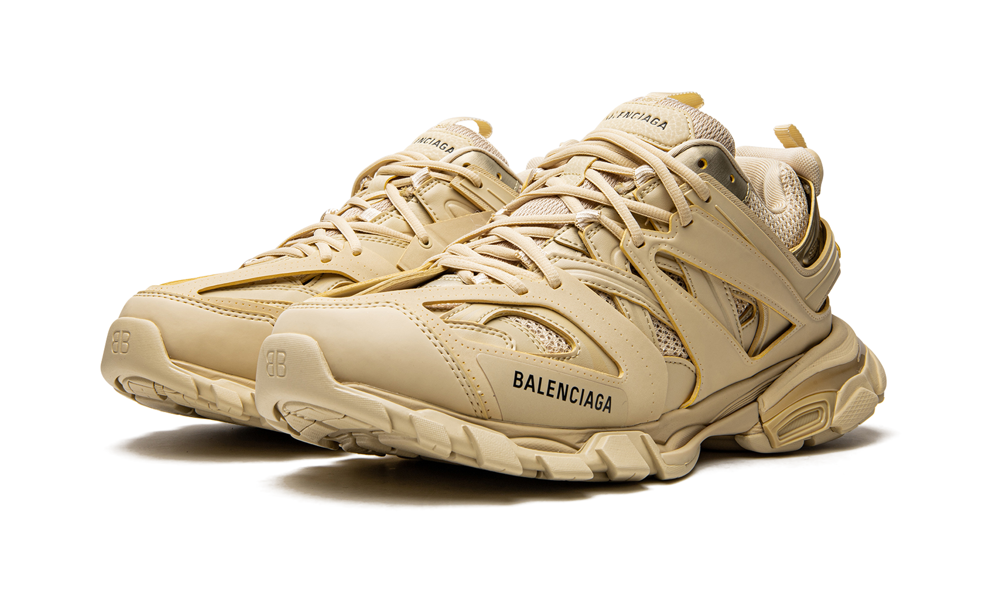 Balenciaga Track Beige Metallic Gold