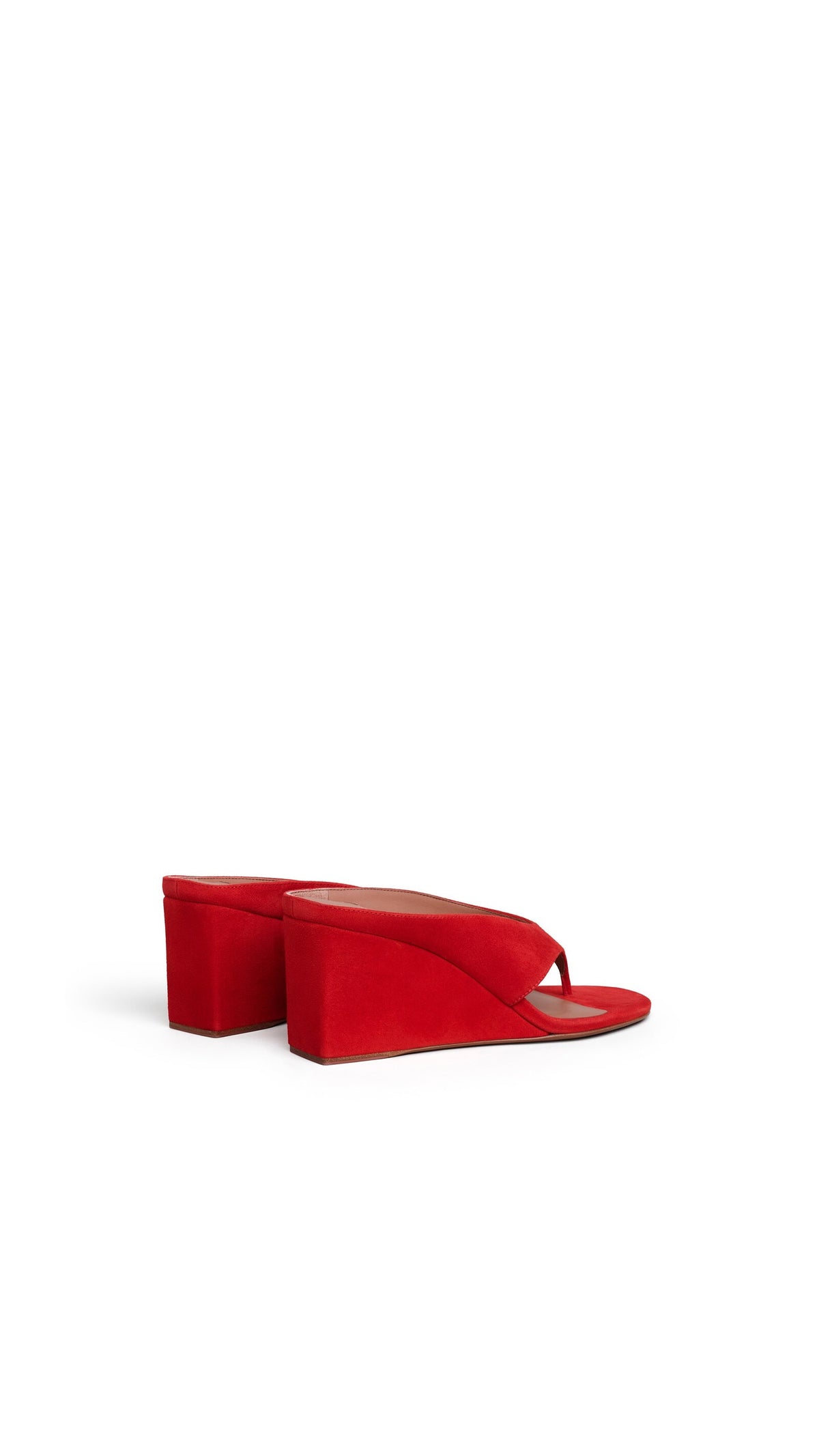 Alaïa Cube Thong Mules In Suede