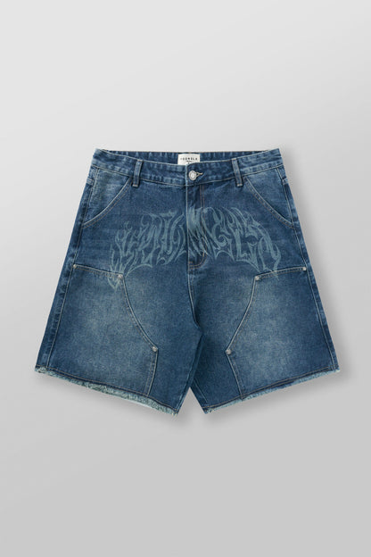 YoungLA 6007 - Gangsta Jorts Blue Wash