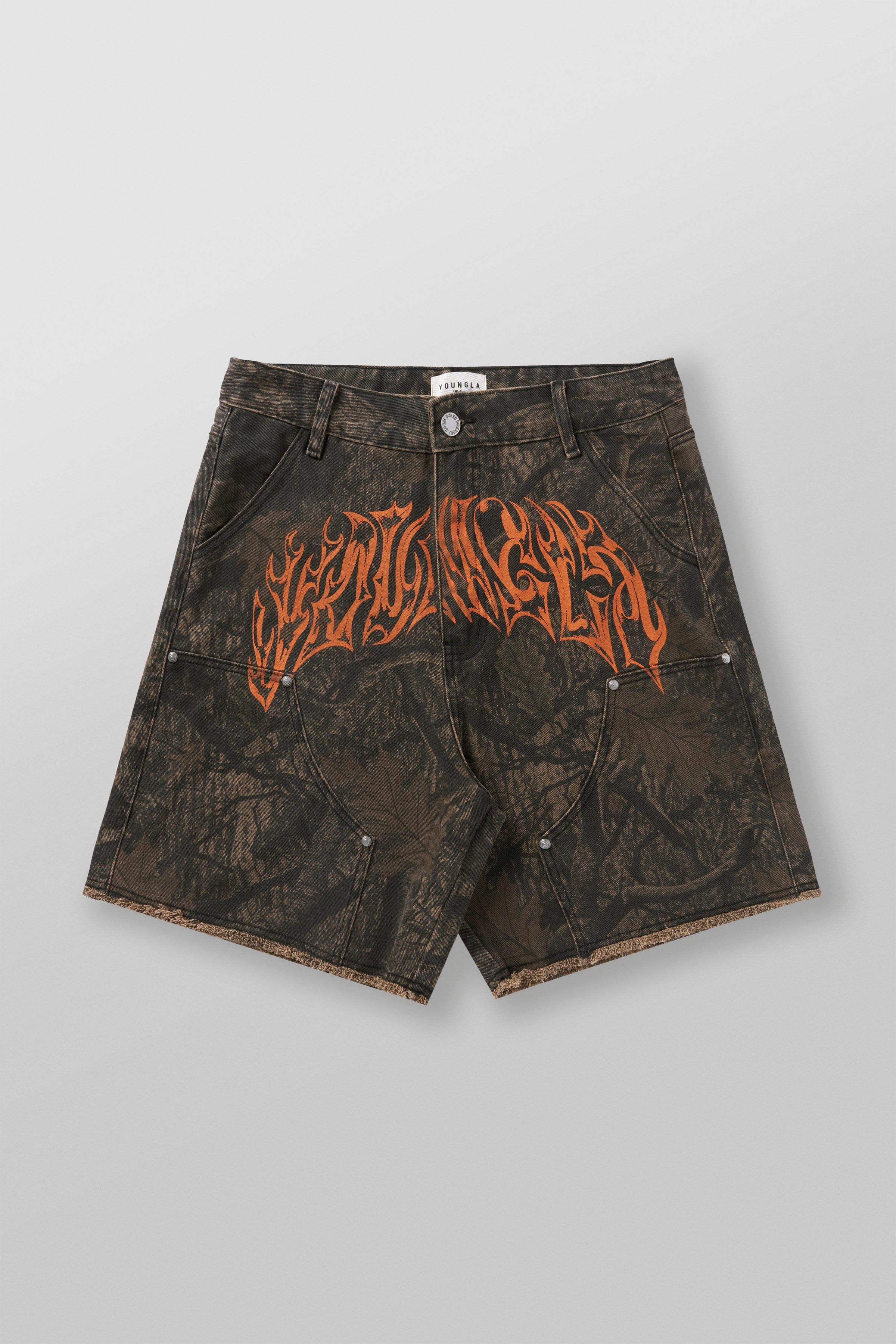 YoungLA 6007 - Gangsta Jorts Dark Tree Camo