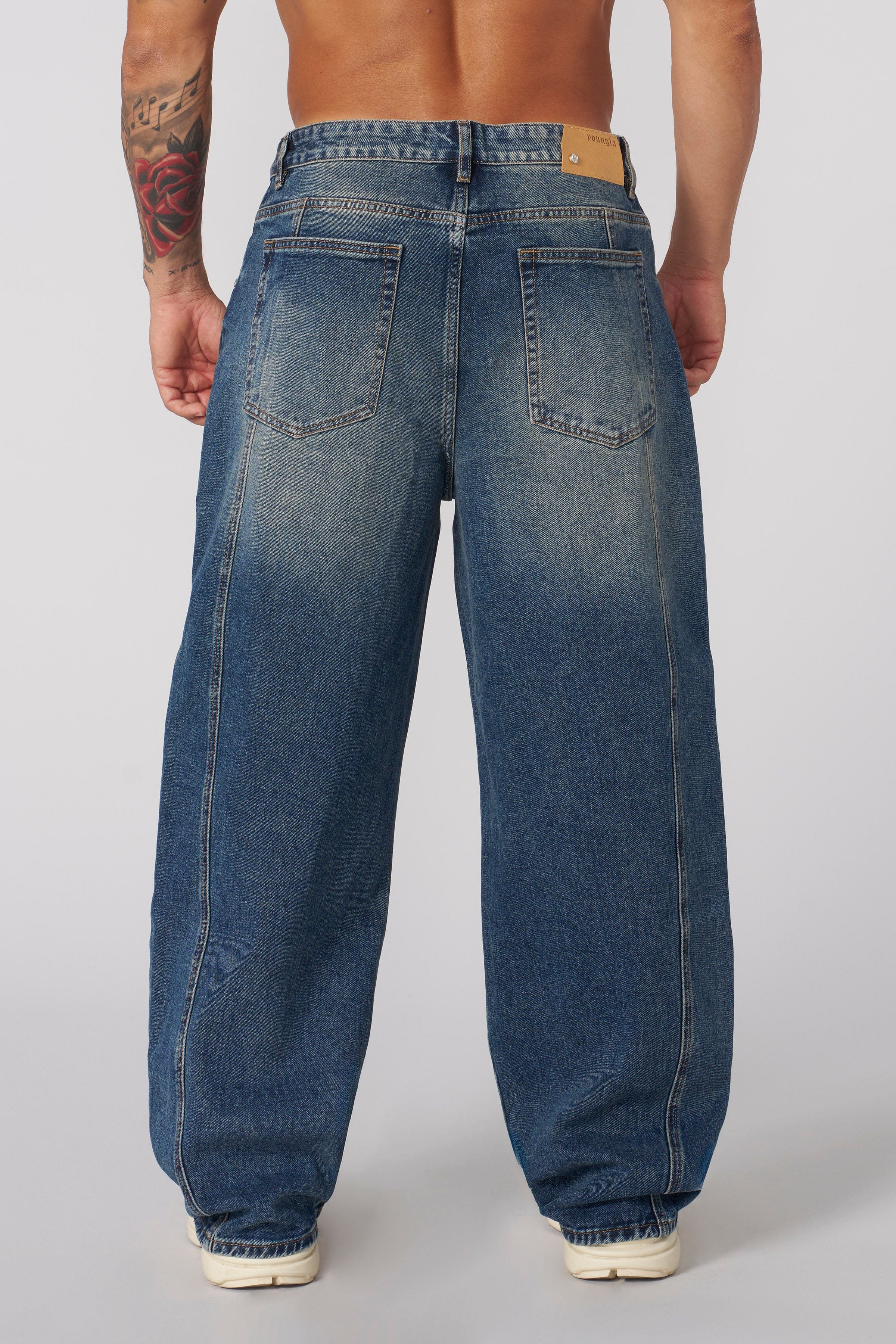 YoungLA 6013 - Baggy Ass Jeans Dark Blue Wash