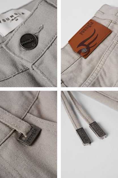 YoungLA 6021 - 8 Pocket Jeans Muted Khaki