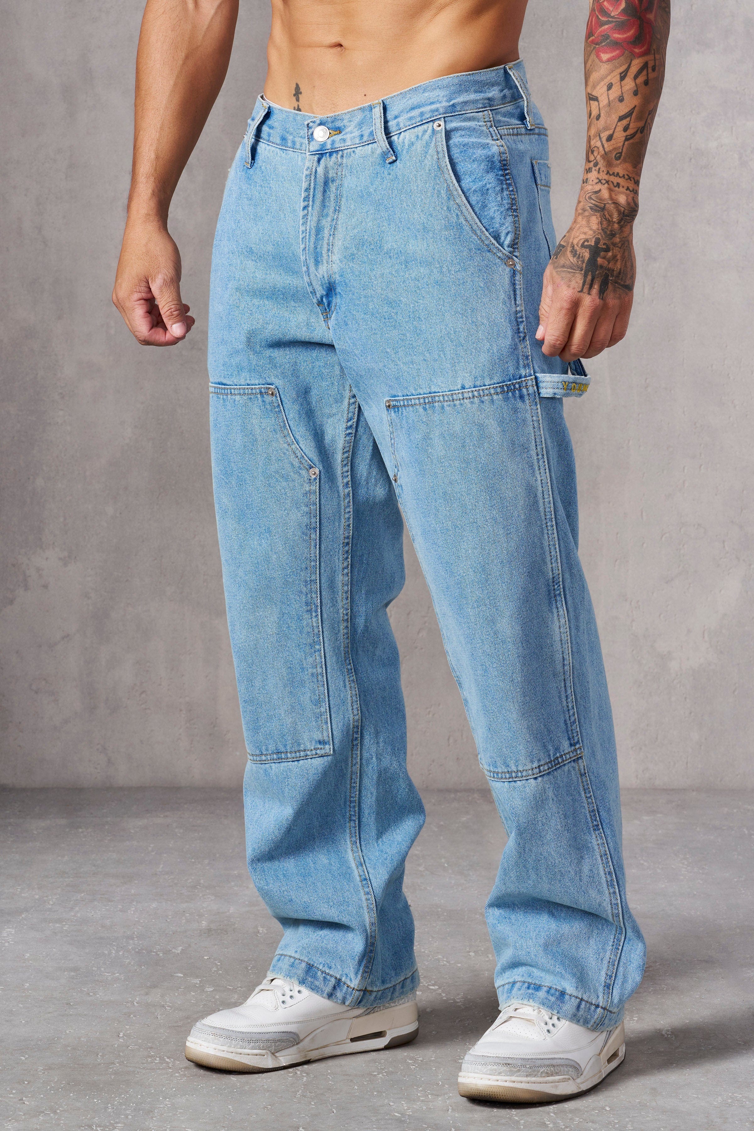 YoungLA 6022 - Carpenter Jeans Light Blue Wash