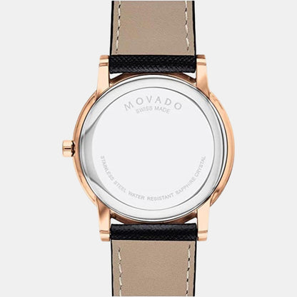 Movado Museum Classic Men Quartz Blue Dial Analog Stainless Steel Watch 607266