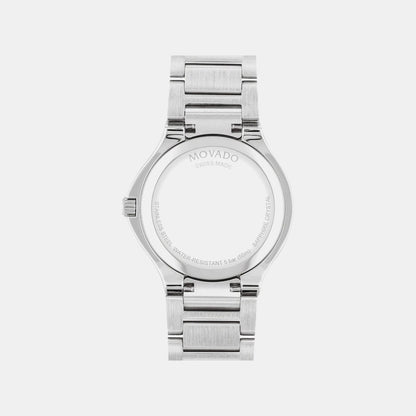 Movado Se Women Quartz Silver Dial Analog Stainless Steel Watch 607516