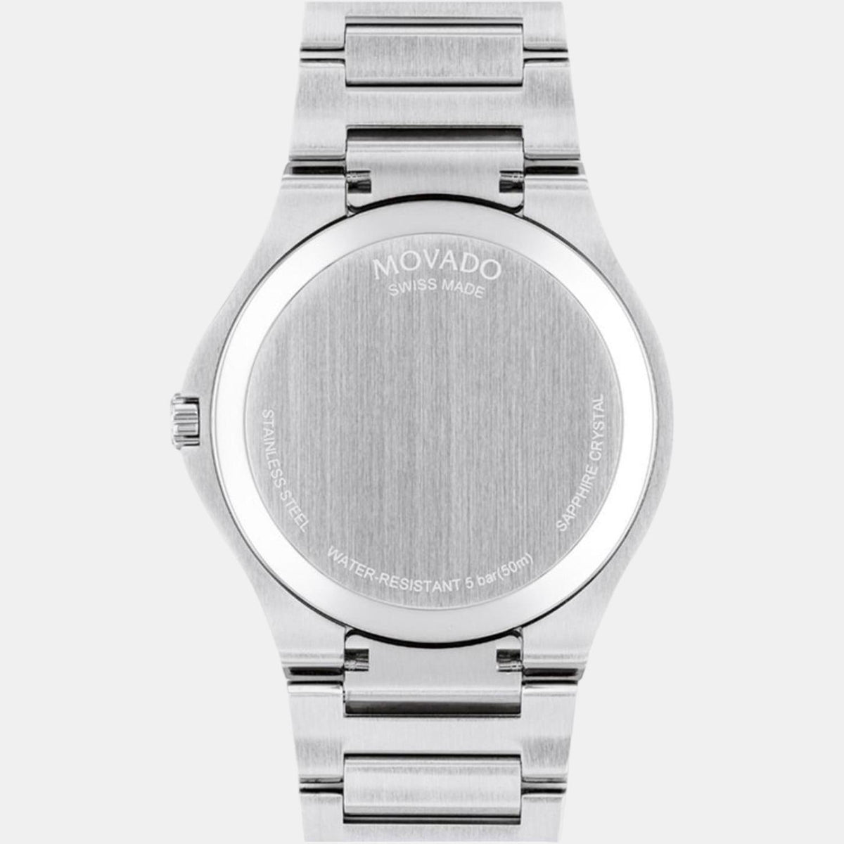Movado Se Men Quartz Black Dial Analog Stainless Steel Watch 607541