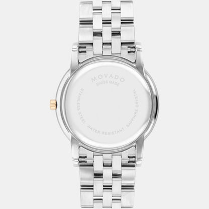 Movado Museum Classic Women Quartz Mother of Pearl Dial Analog Stainless Steel Watch 607629