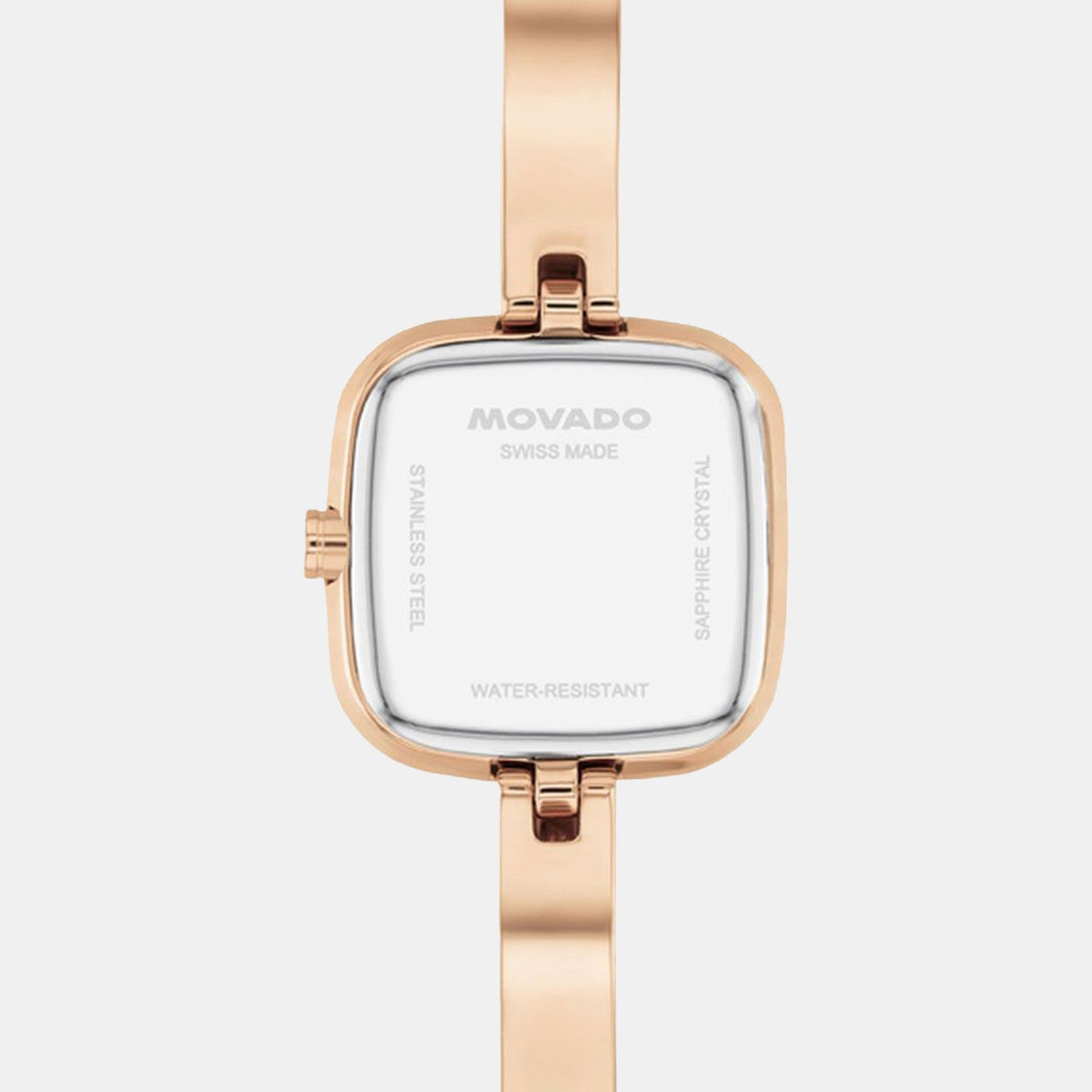 Movado Museum Bangle Women Quartz Silver Dial Analog Stainless Steel Watch 608059