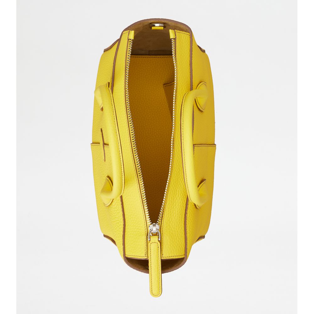 Tods Di Bag In Leather Small Yellow