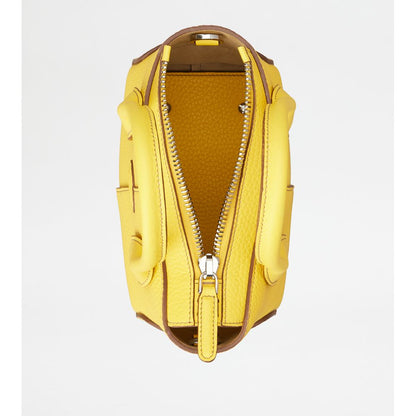 Tods Di Bag In Leather Mini Yellow