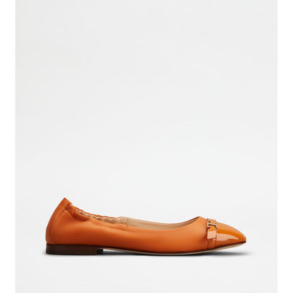 Tods Ballerinas In Leather Brown Womens