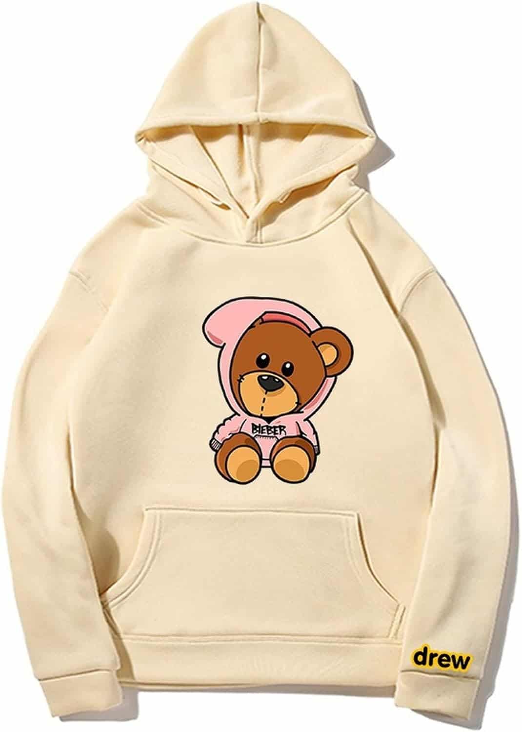 Drew House Cute Bear Hoodie Trendy Bieber