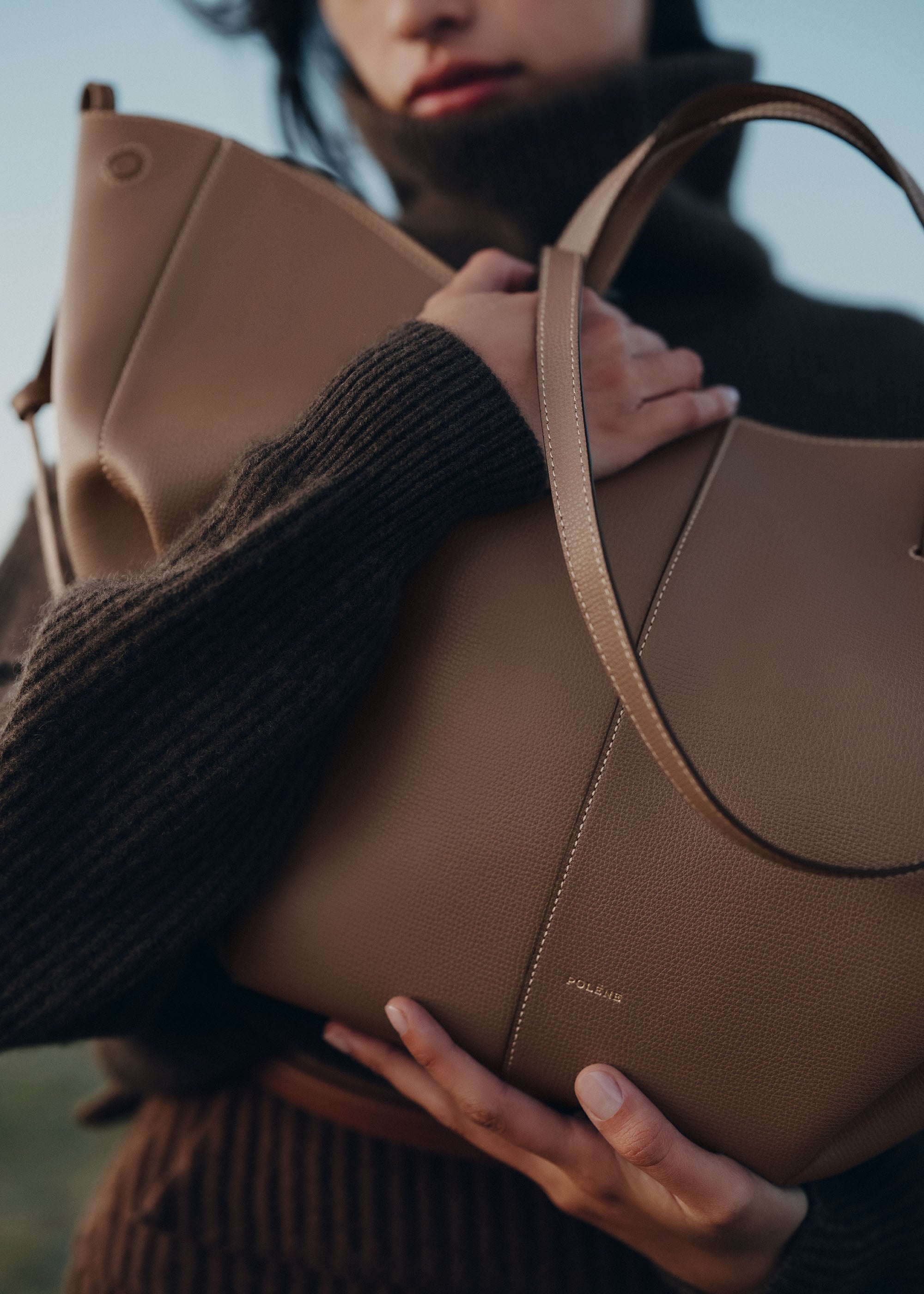 POLENE cyme トープ Polène | Bag - Cyme - Textured Taupe