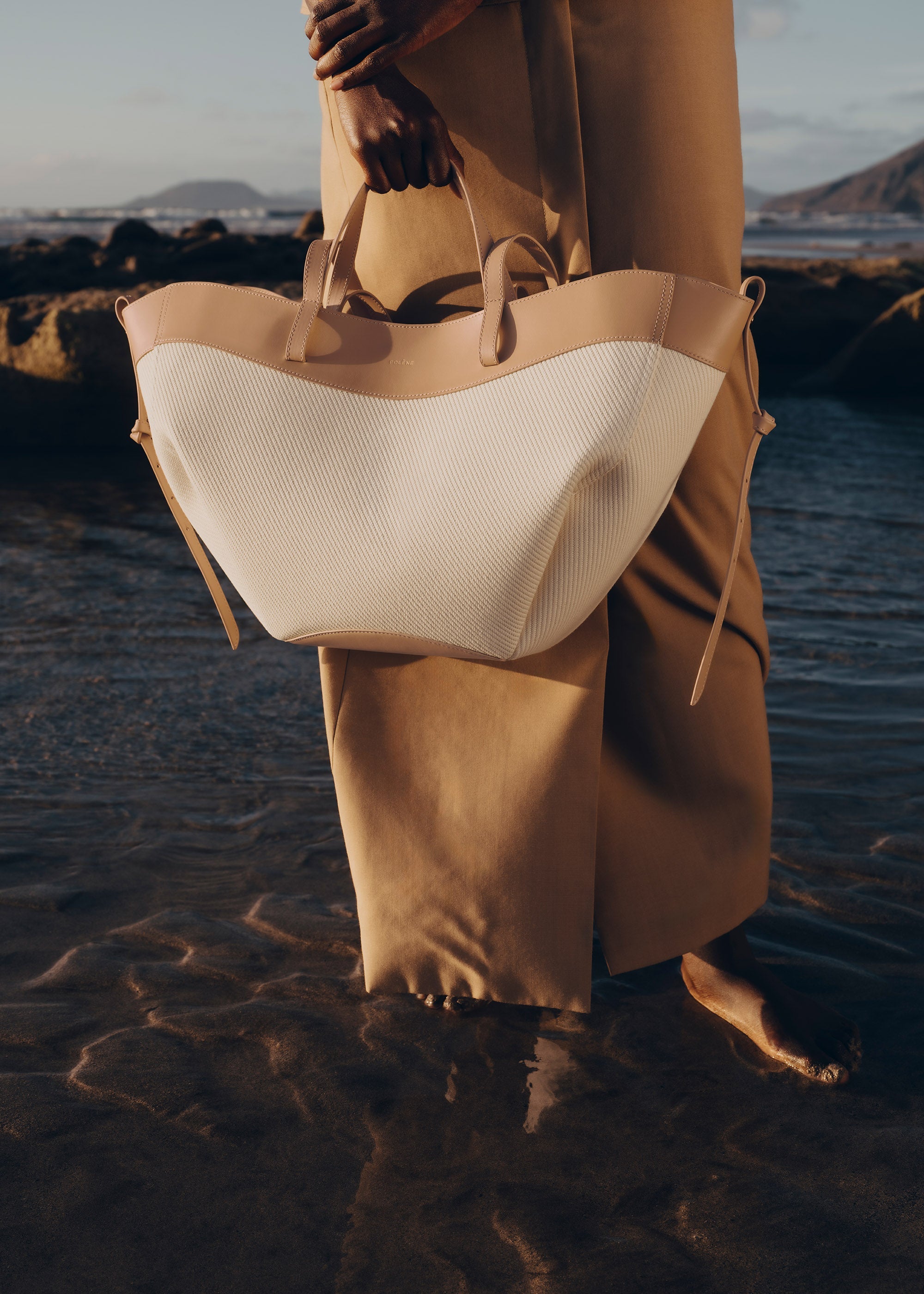 Polene Cyme Beige Canvas