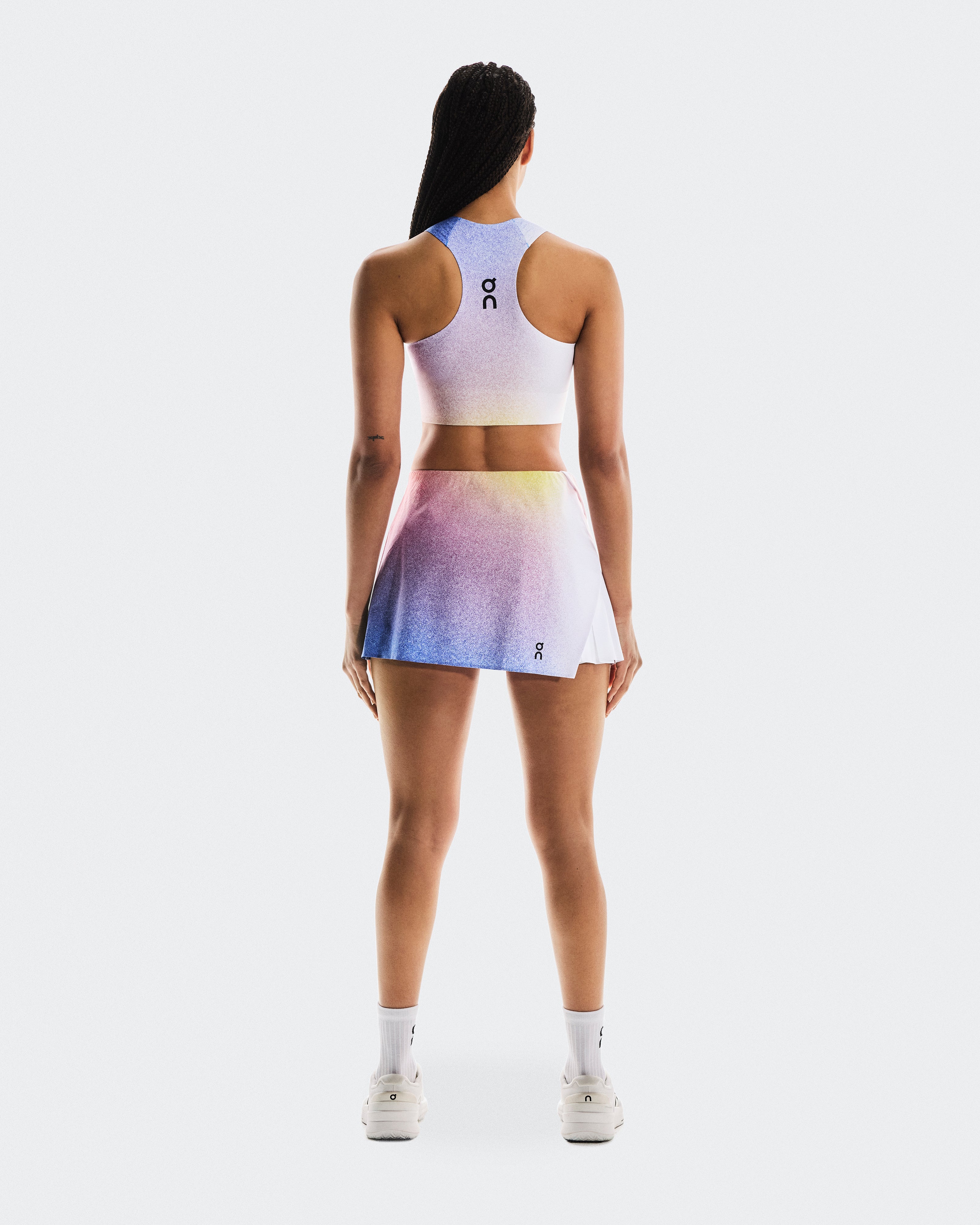 On Court Crop Top White | Indigo (Women's)