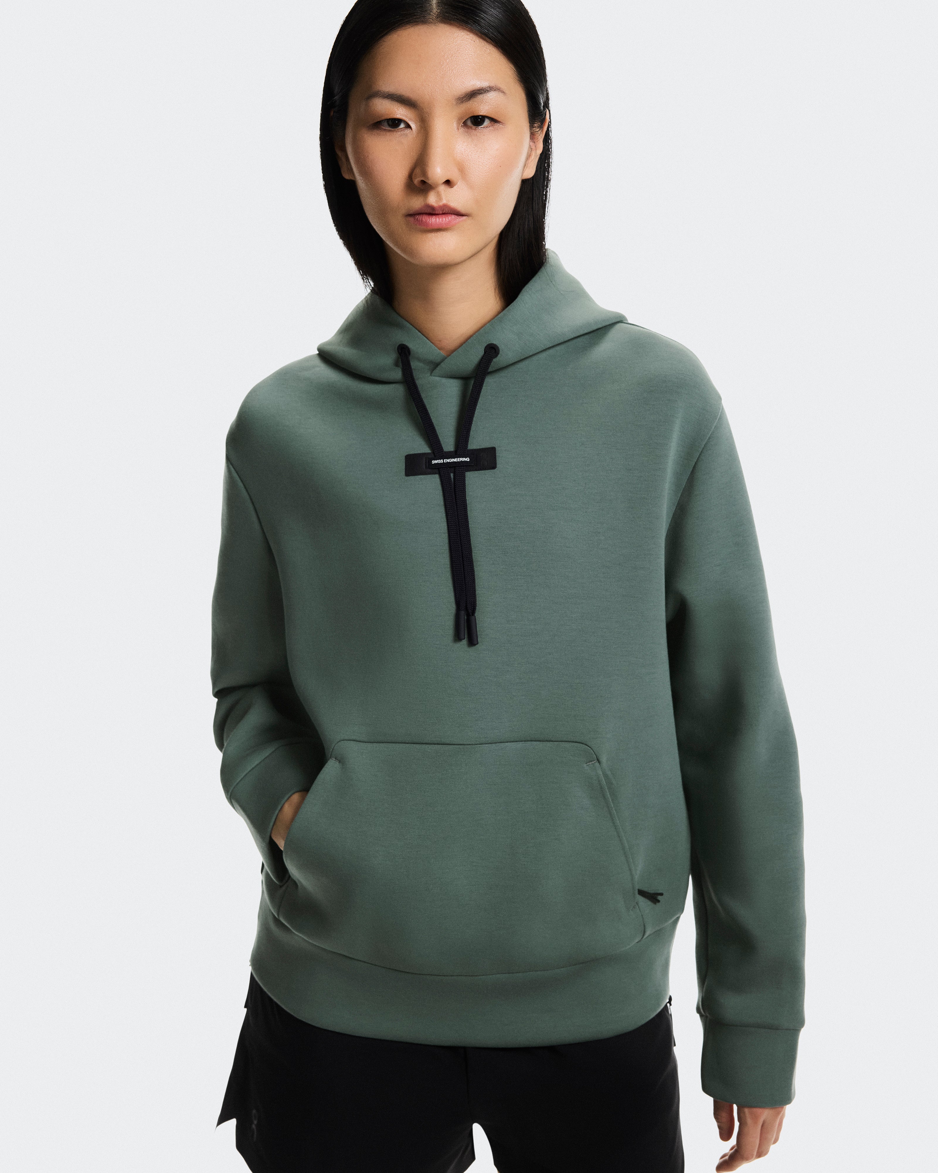 On Focus Tech Hoodie Olive (Women'S)