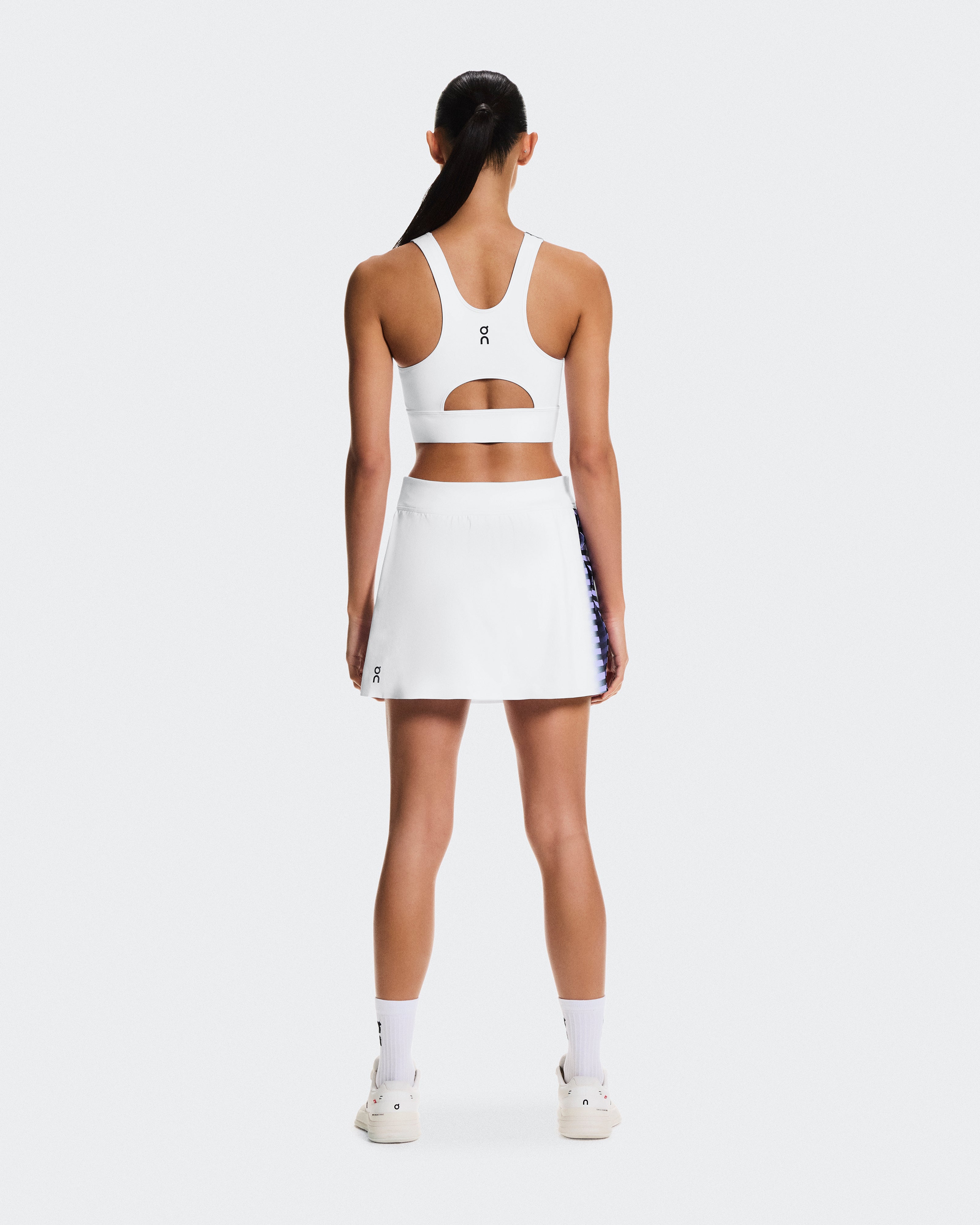 On Court Skirt Split Edge White | Black (Women'S)